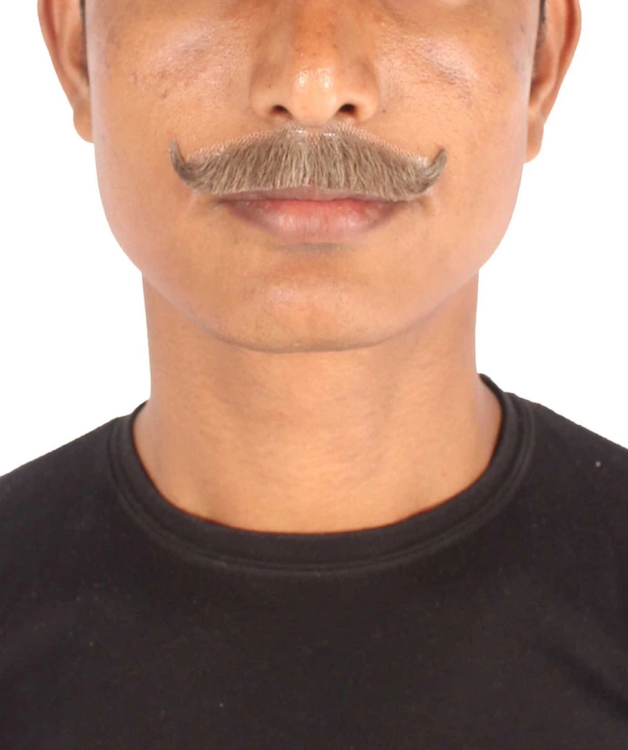 HPO Adult Men's Premium Imperial Fake Human Facial Hair Mustache 22 HPO Adult Men's Premium Imperial Fake Human Facial Hair Mustache