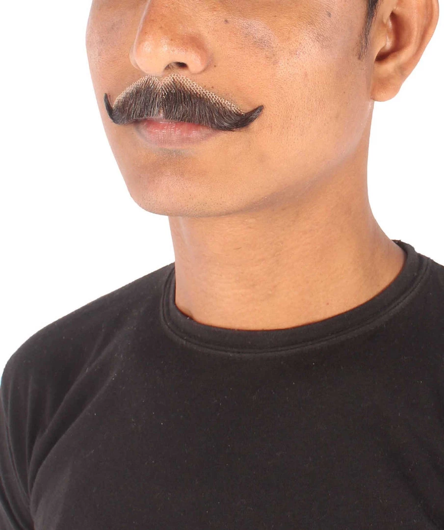 HPO Adult Men's Premium Imperial Fake Human Facial Hair Mustache 8 HPO Adult Men's Premium Imperial Fake Human Facial Hair Mustache