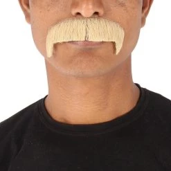 HPO Adult Men's Premium Fake Horseshoe Facial Hair Mustache