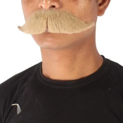 HPO Adult Men's Premium Watson Fake Human Facial Hair Mustache