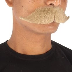 HPO Adult Men's Premium Watson Fake Human Facial Hair Mustache
