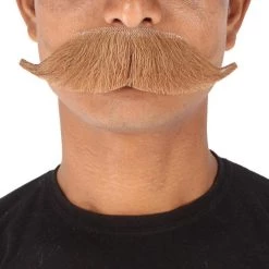 HPO Adult Men's Premium Watson Fake Human Facial Hair Mustache
