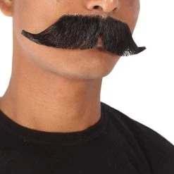 HPO Adult Men's Premium Watson Fake Human Facial Hair Mustache