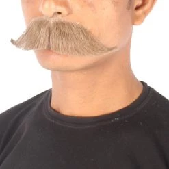 HPO Adult Men's Premium Watson Fake Human Facial Hair Mustache