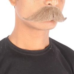 HPO Adult Men's Premium Watson Fake Human Facial Hair Mustache
