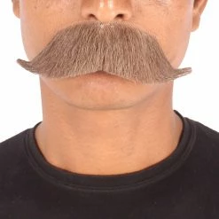 HPO Adult Men's Premium Watson Fake Human Facial Hair Mustache