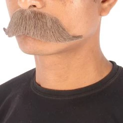 HPO Adult Men's Premium Watson Fake Human Facial Hair Mustache
