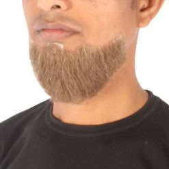 HPO Adult Men's Hollywoodian Fake Human Hair Beard | Multiple Color Options