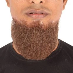 HPO Adult Men's Hollywoodian Fake Human Hair Beard | Multiple Color Options