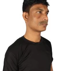 HPO Adult Men's Fake Human Hair Grandpa's Mustache | Brown Color 9 HPO Adult Men's Fake Human Hair Grandpa's Mustache | Brown Color