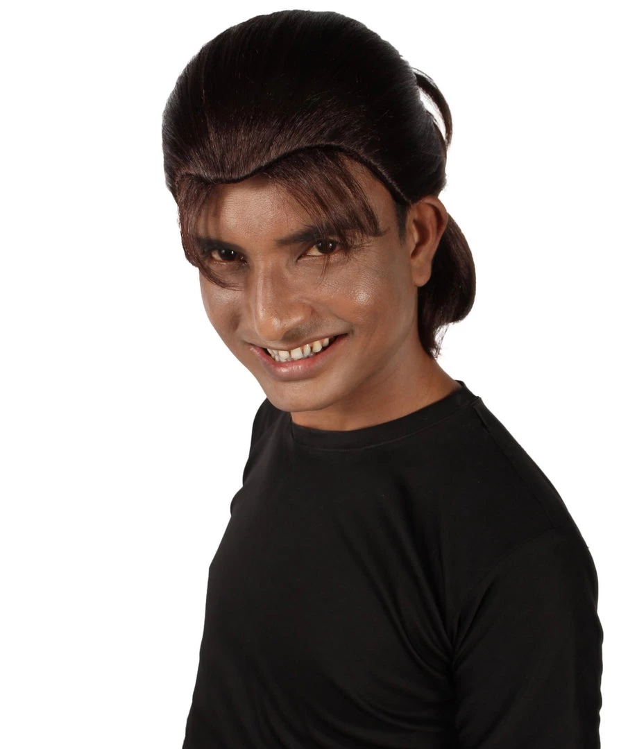 HPO Adult Men's Anime Manga Titan Attack Brown Wig With Bangs 1 HPO Adult Men's Anime Manga Titan Attack Brown Wig With Bangs