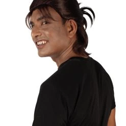 HPO Adult Men's Anime Manga Titan Attack Brown Wig With Bangs 19 HPO Adult Men's Anime Manga Titan Attack Brown Wig With Bangs