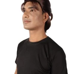 HPO Adult Men's Anime Manga Titan Attack Brown Wig With Bangs 13 HPO Adult Men's Anime Manga Titan Attack Brown Wig With Bangs