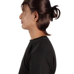 HPO Adult Men's Anime Manga Titan Attack Brown Wig With Bangs 14 HPO Adult Men's Anime Manga Titan Attack Brown Wig With Bangs