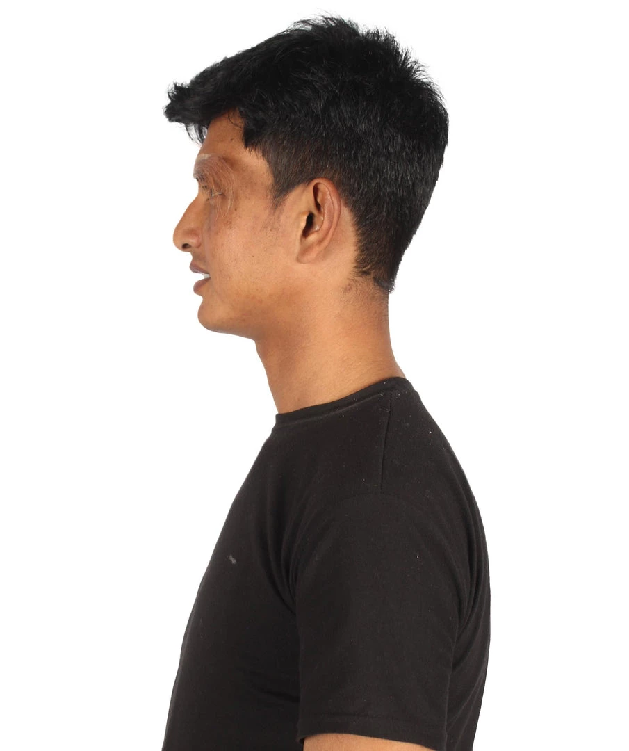 HPO Adult Men's Fake Human Hair Long Sensei Eyebrows | Light Brown 3 HPO Adult Men's Fake Human Hair Long Sensei Eyebrows | Light Brown