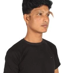 HPO Adult Men's Fake Human Hair Long Sensei Eyebrows | Light Brown 9 HPO Adult Men's Fake Human Hair Long Sensei Eyebrows | Light Brown