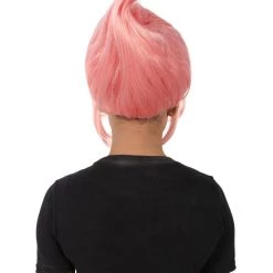 HPO Adult Women's Crystal Gem Cartoon Alien Pink Pixie Wig