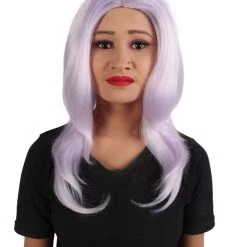 HPO Adult Women's Animated Cartoon Universe Gemstones Ankle-long Pale Purple Wig