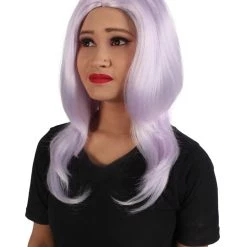 HPO Adult Women's Animated Cartoon Universe Gemstones Ankle-long Pale Purple Wig 13 HPO Adult Women's Animated Cartoon Universe Gemstones Ankle-long Pale Purple Wig