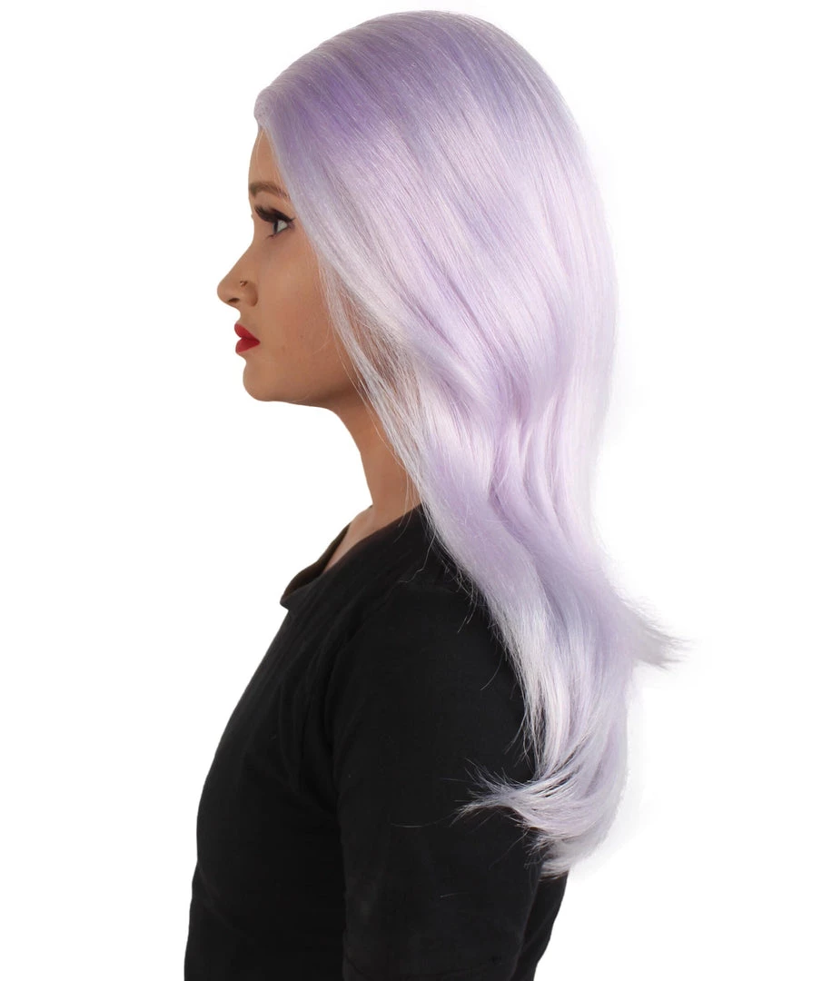 HPO Adult Women's Animated Cartoon Universe Gemstones Ankle-long Pale Purple Wig 4 HPO Adult Women's Animated Cartoon Universe Gemstones Ankle-long Pale Purple Wig