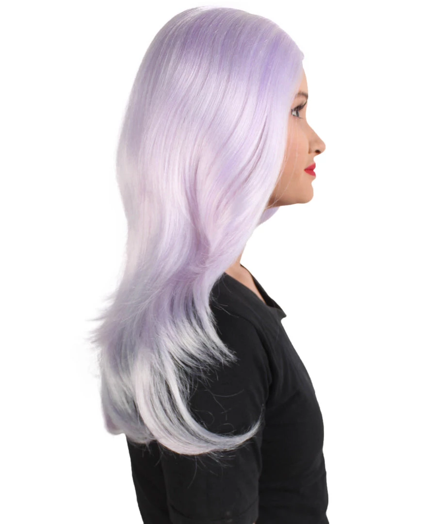 HPO Adult Women's Animated Cartoon Universe Gemstones Ankle-long Pale Purple Wig 6 HPO Adult Women's Animated Cartoon Universe Gemstones Ankle-long Pale Purple Wig