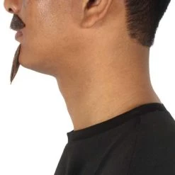 HPO Adult Men's Fake Human Hair Napoleon Holiday Doc Mustache Goatee | Brown