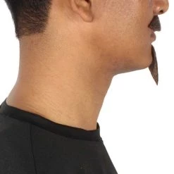 HPO Adult Men's Fake Human Hair Napoleon Holiday Doc Mustache Goatee | Brown