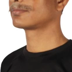 HPO Adult Men's Fake Human Hair Suave PornStache Mustache | Light Brown