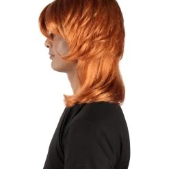 HPO Adult Men's Chuuya Mafia Anime Manga Orange Cosplay Wig 14 HPO Adult Men's Chuuya Mafia Anime Manga Orange Cosplay Wig