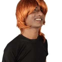 HPO Adult Men's Chuuya Mafia Anime Manga Orange Cosplay Wig 18 HPO Adult Men's Chuuya Mafia Anime Manga Orange Cosplay Wig