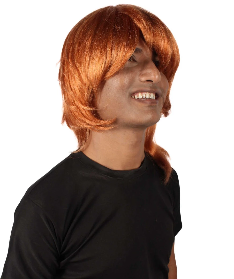 HPO Adult Men's Chuuya Mafia Anime Manga Orange Cosplay Wig 8 HPO Adult Men's Chuuya Mafia Anime Manga Orange Cosplay Wig