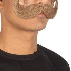 HPO Men's Imperial Mustache | Human Facial Hair | Multiple Color Options 22 HPO Men's Imperial Mustache | Human Facial Hair | Multiple Color Options