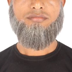 HPO Men's Spade Synthetic Hair Full Beard | Facial Hair | Mixed Grey Brown 35 HPO Men's Spade Synthetic Hair Full Beard | Facial Hair | Mixed Grey Brown