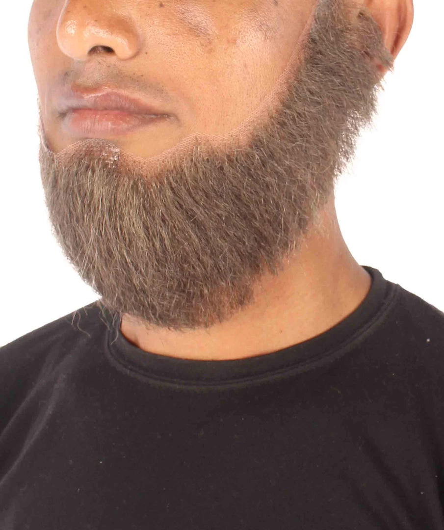 HPO Men's Spade Synthetic Hair Full Beard | Facial Hair | Mixed Grey Brown 17 HPO Men's Spade Synthetic Hair Full Beard | Facial Hair | Mixed Grey Brown