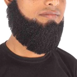 HPO Men's Spade Synthetic Hair Full Beard | Facial Hair | Mixed Grey Brown 25 HPO Men's Spade Synthetic Hair Full Beard | Facial Hair | Mixed Grey Brown