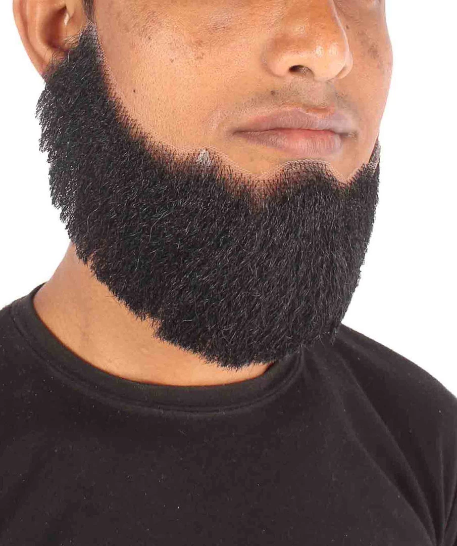 HPO Men's Spade Synthetic Hair Full Beard | Facial Hair | Mixed Grey Brown 3 HPO Men's Spade Synthetic Hair Full Beard | Facial Hair | Mixed Grey Brown