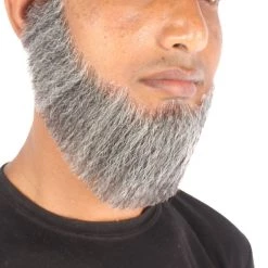 HPO Men's Spade Synthetic Hair Full Beard | Facial Hair | Mixed Grey Brown 27 HPO Men's Spade Synthetic Hair Full Beard | Facial Hair | Mixed Grey Brown