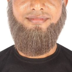 HPO Men's Spade Synthetic Hair Full Beard | Facial Hair | Mixed Grey Brown 29 HPO Men's Spade Synthetic Hair Full Beard | Facial Hair | Mixed Grey Brown