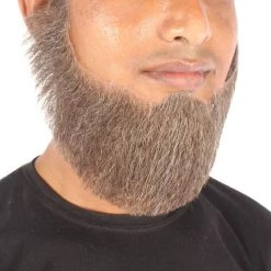 HPO Men's Spade Synthetic Hair Full Beard | Facial Hair | Mixed Grey Brown 31 HPO Men's Spade Synthetic Hair Full Beard | Facial Hair | Mixed Grey Brown