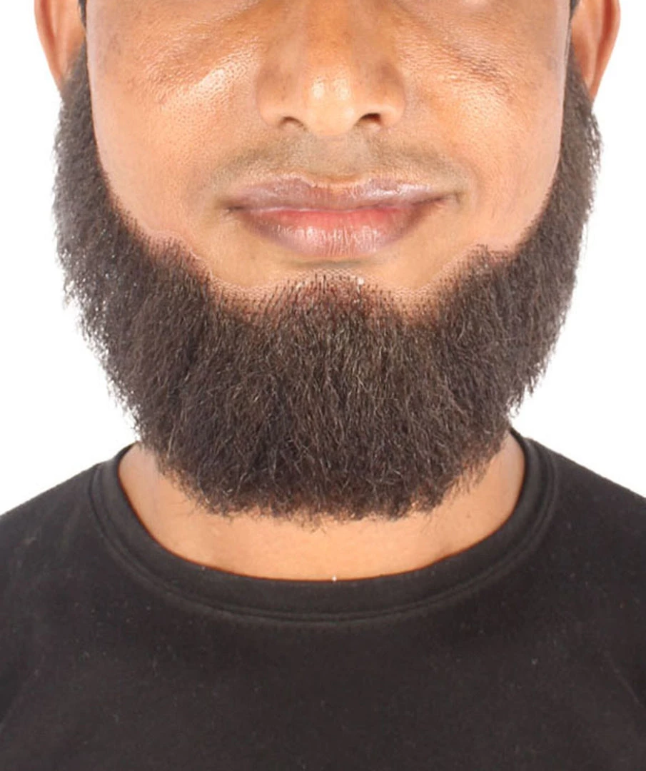 HPO Men's Spade Synthetic Hair Full Beard | Facial Hair | Mixed Grey Brown 10 HPO Men's Spade Synthetic Hair Full Beard | Facial Hair | Mixed Grey Brown