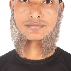 HPO Men's Mutton Chops Side Burns | Human Facial Hair | Black Color