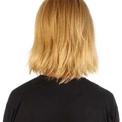 HPO Adult Men’s 90s Grunge Blonde And Black Dyed Roots Center-Parted Long Wig 14 HPO Adult Men’s 90s Grunge Blonde And Black Dyed Roots Center-Parted Long Wig