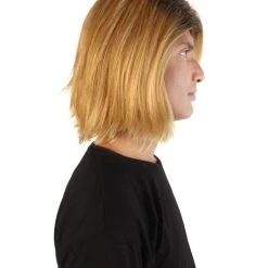 HPO Adult Men’s 90s Grunge Blonde And Black Dyed Roots Center-Parted Long Wig 15 HPO Adult Men’s 90s Grunge Blonde And Black Dyed Roots Center-Parted Long Wig