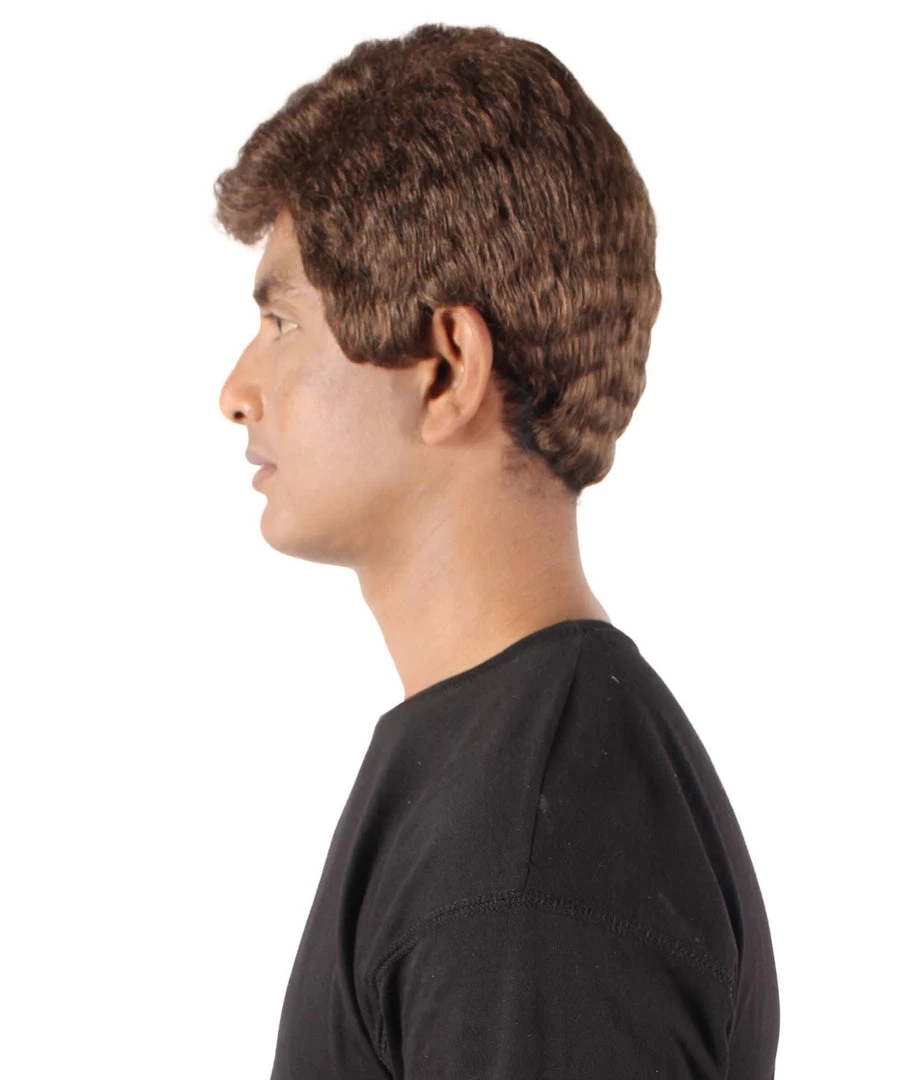 HPO Adult Men’s 60s Sitcom Captain Nelson Tony Brown Short Suave Wig Men's 4 HPO Adult Men’s 60s Sitcom Captain Nelson Tony Brown Short Suave Wig Men's