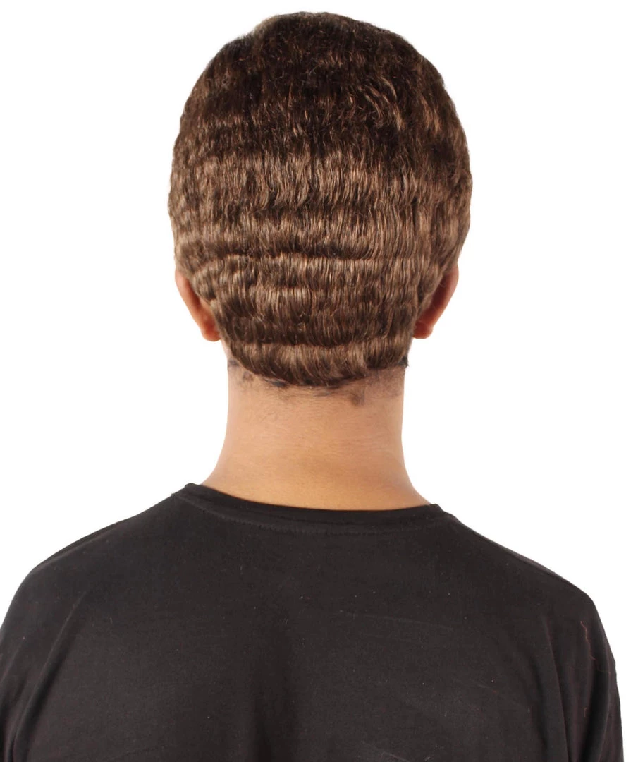 HPO Adult Men’s 60s Sitcom Captain Nelson Tony Brown Short Suave Wig Men's 5 HPO Adult Men’s 60s Sitcom Captain Nelson Tony Brown Short Suave Wig Men's