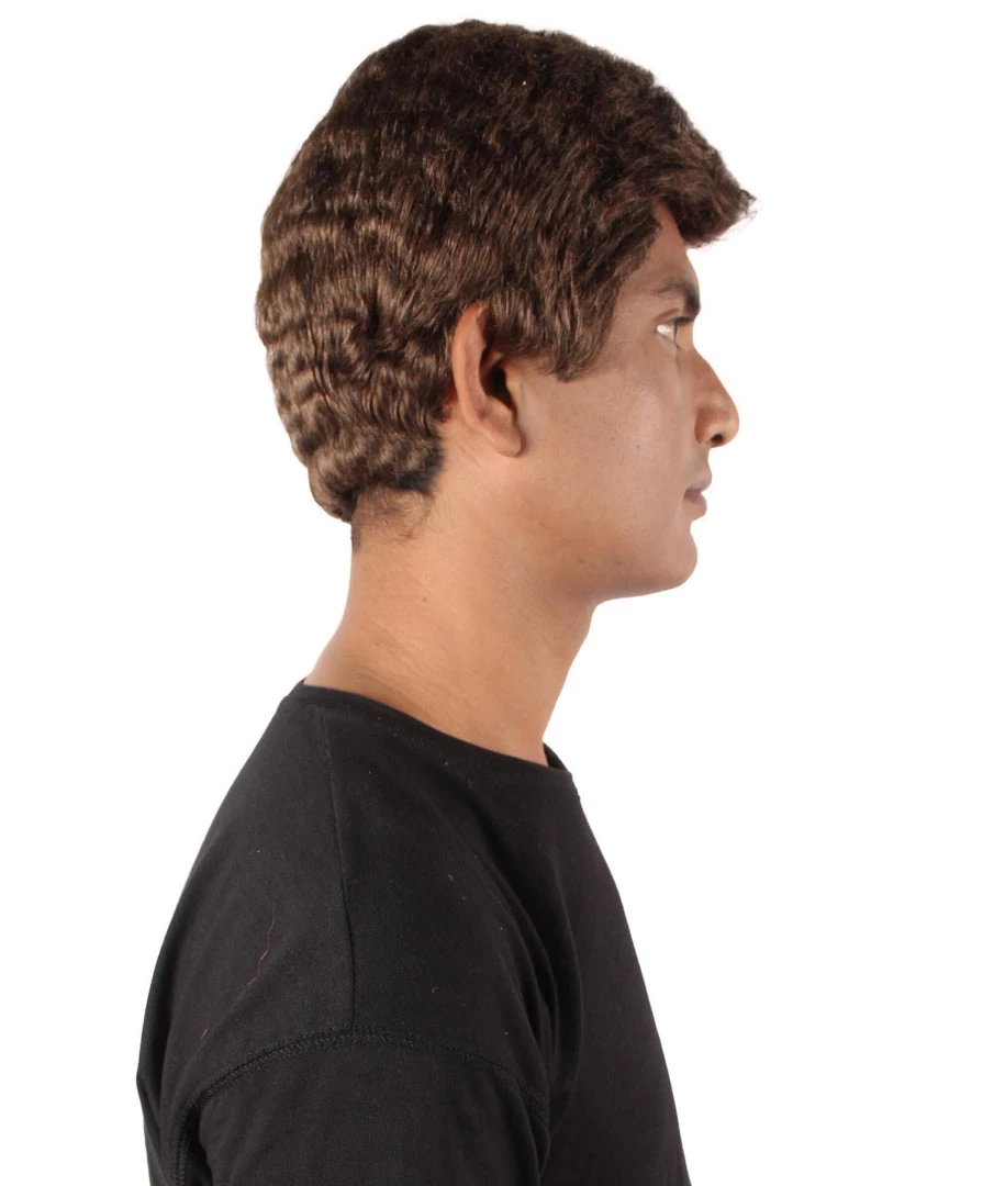 HPO Adult Men’s 60s Sitcom Captain Nelson Tony Brown Short Suave Wig Men's 6 HPO Adult Men’s 60s Sitcom Captain Nelson Tony Brown Short Suave Wig Men's