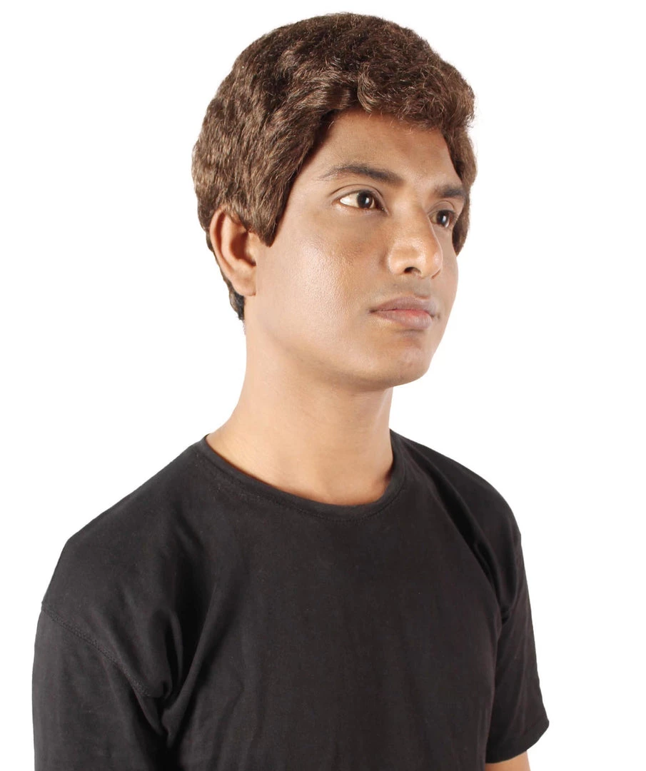 HPO Adult Men’s 60s Sitcom Captain Nelson Tony Brown Short Suave Wig Men's 7 HPO Adult Men’s 60s Sitcom Captain Nelson Tony Brown Short Suave Wig Men's