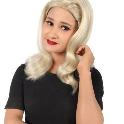 HPO Adult Women’s Bewitched Sitcom Classic Retro 60s Samantha Blonde Wig