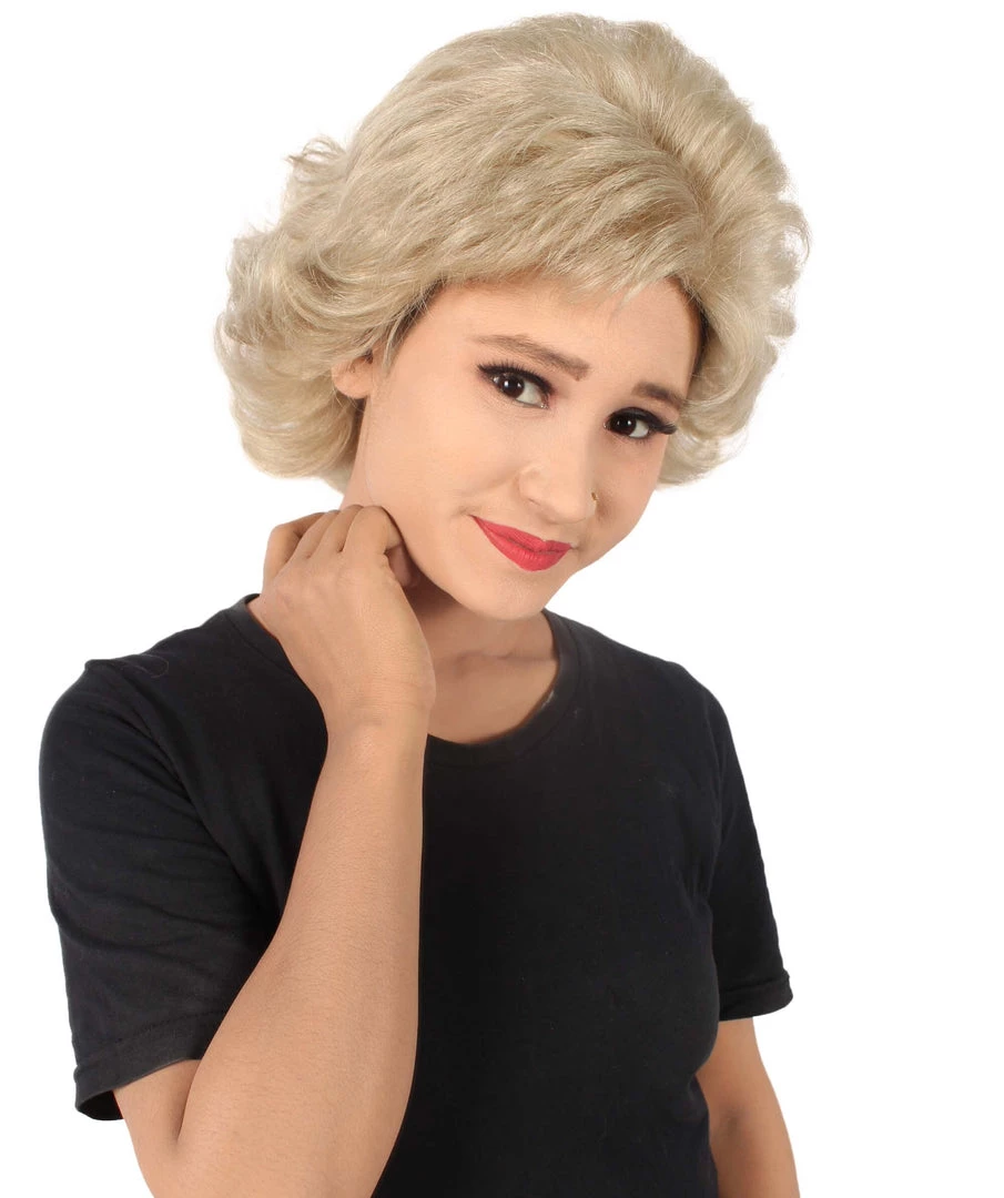 HPO Adult Women's Golden Girls Rose Blonde Flipped Ends Classic Wig 1 HPO Adult Women's Golden Girls Rose Blonde Flipped Ends Classic Wig