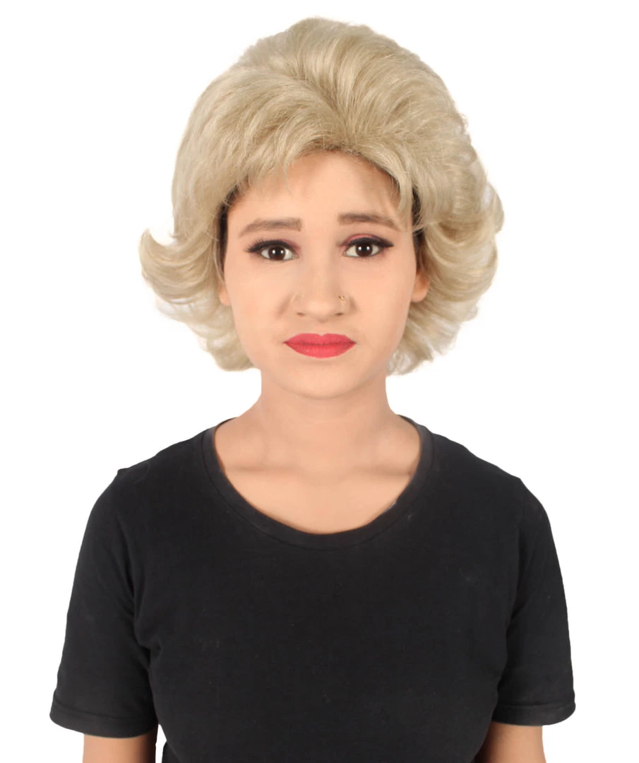 HPO Adult Women's Golden Girls Rose Blonde Flipped Ends Classic Wig 2 HPO Adult Women's Golden Girls Rose Blonde Flipped Ends Classic Wig